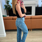 Judy Blue Carrie High Rise  Tummy Control Top 90's Straight Jeans