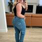 Judy Blue Carrie High Rise  Tummy Control Top 90's Straight Jeans