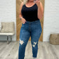 Colt High Rise Button Fly Distressed Boyfriend Jeans