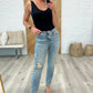 Elodie Mid Rise Distressed Boyfriend Jeans