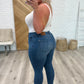 Amanda High Rise Pull on Release Hem Skinny Jeans