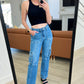 Clarissa High Rise Wide Leg Cargo Jeans