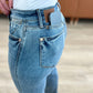 Quinn Mid Rise Cell Phone Pocket Dad Jeans