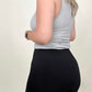 Zenana High Waist Diamond Shape Band Fleece Leggings