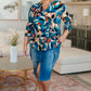I Think Different Top in Abstract Teal