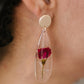 Impressively Pressed Earrings in Cardinal