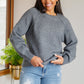 In Depth Crewneck Sweater in Charcoal