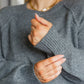 In Depth Crewneck Sweater in Charcoal