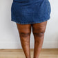 Jalissa High Waist Overlap Denim Skort