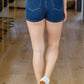 Jalissa High Waist Overlap Denim Skort