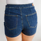 Jalissa High Waist Overlap Denim Skort