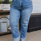 Jones High Rise Cuffed Straight Jeans