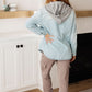Jordan Hooded Denim Shacket in Light Wash