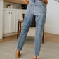 Josie Mid Rise Button Fly Boyfriend Jeans