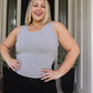 Just One More Ribbed Tank in Heather Grey