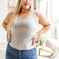 Just One More Ribbed Tank in Heather Grey
