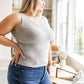 Just One More Ribbed Tank in Heather Grey