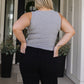 Just One More Ribbed Tank in Heather Grey