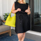 Woven and Worn Tote in Citron