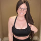 Braid Strap Racerback Sports Bra