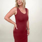Zenana Cotton Midi Tank Dress
