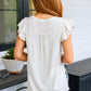 Keep Me Posted Ruffle Detail Blouse