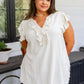 Keep Me Posted Ruffle Detail Blouse