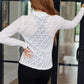 Keeping Secrets Lace Mock Neck Top
