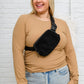 Keeping Up Sherpa Side Bag in Black