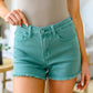 Kenley Mid Rise Cut Off Shorts