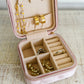 Kept and Carried Velvet Jewelry Box in Pink