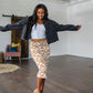 Kiss From a Rose Knit Pencil Skirt