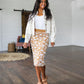 Kiss From a Rose Knit Pencil Skirt