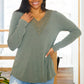 Lacey Long Sleeve V Neck In Olive