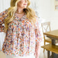 Let's Go Boho Floral Babydoll Top