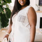 Let's Go Halfsies Tank in Taupe