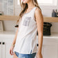 Let's Go Halfsies Tank in Taupe