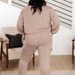 Lounge A Lot Cut Off Sweatshirt in Mocha
