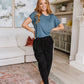 So Good Relaxed Fit Top in Dark Teal
