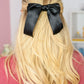 Love Story Satin Bow in Black