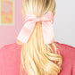 Love Story Satin Bow in Blush