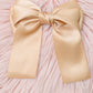 Love Story Satin Bow in Tan