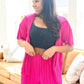 Low Key Perfect Plisse Set in Hot Pink
