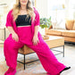 Low Key Perfect Plisse Set in Hot Pink