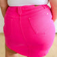 Maggie High Rise Skirt in Magenta