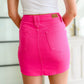 Maggie High Rise Skirt in Magenta