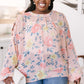 Maisy Floral Blouse in Peach