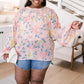 Maisy Floral Blouse in Peach