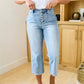 Mandy High Rise Vintage Wide Leg Crop Jeans