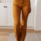 Melinda High Rise Control Top Flare Jeans in Marigold